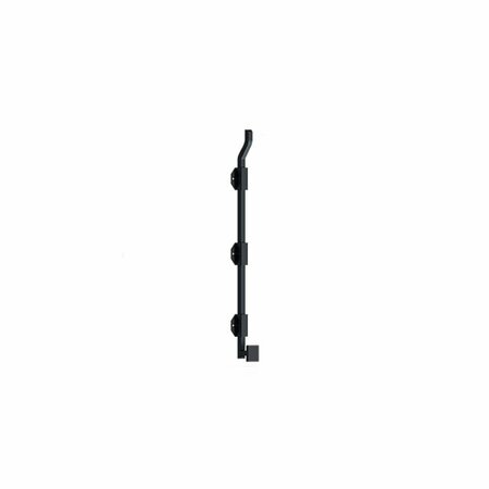 DELTANA 18 Modern Offset Surface Bolt; Heavy Duty; Black Finish FPGM1819